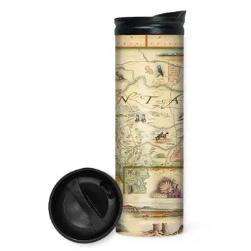 Montana State Map Travel Tumbler