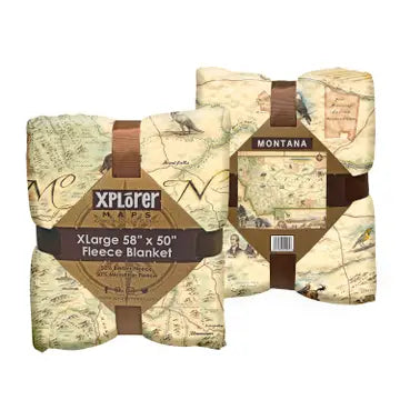Montana Map Throw Blanket