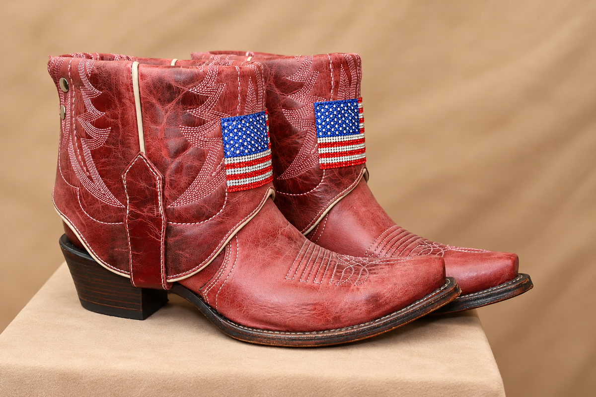 9 American Flag Canty Boots©
