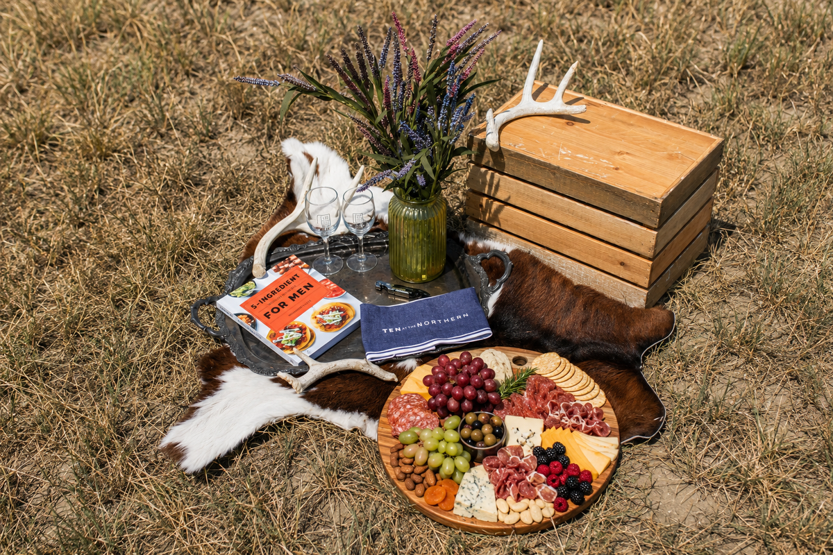 Circular Montana Branded Wood Serving Board
